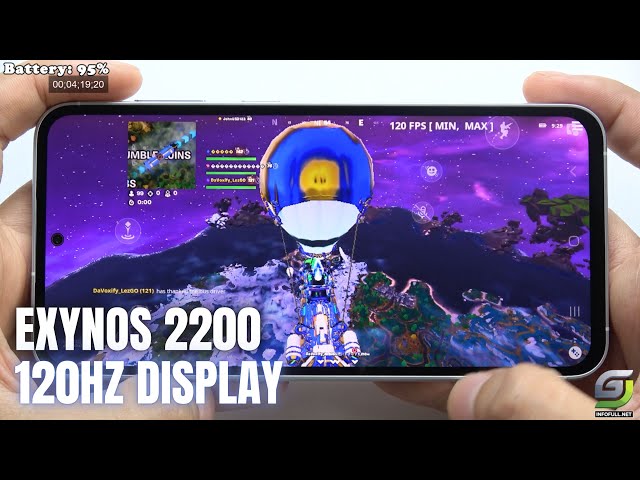 Samsung Galaxy S23 FE Fortnite Gameplay | Exynos 2200