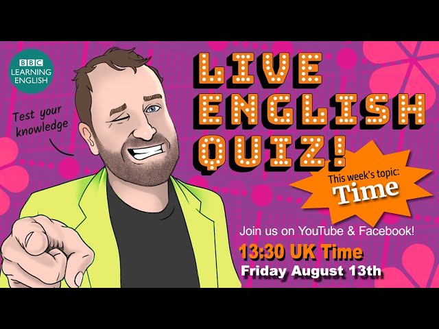 Live English Quiz - #24 Time