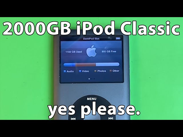 The 2000GB iPod Classic.