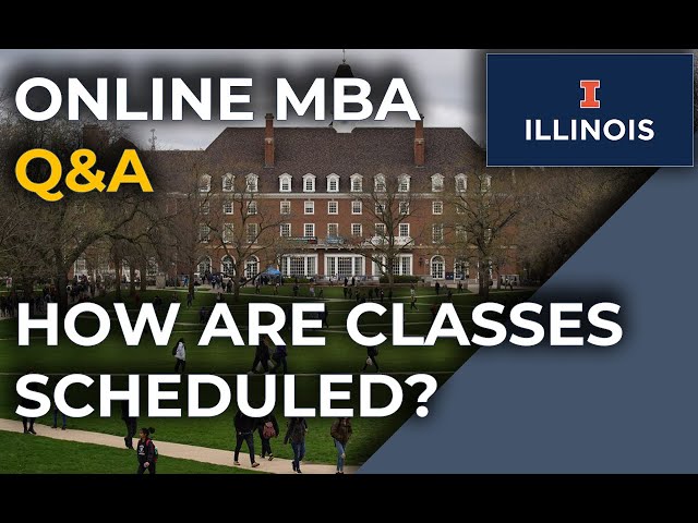UIUC Online MBA Q&A: How are Live Class Sessions Scheduled?