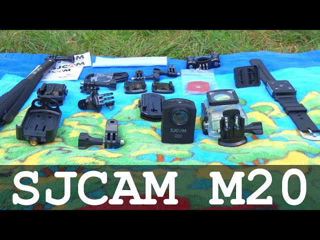 SJCAM M20 and all accessories Remote Control Selfie Stick - Unboxing - Action Camera 2K 4K