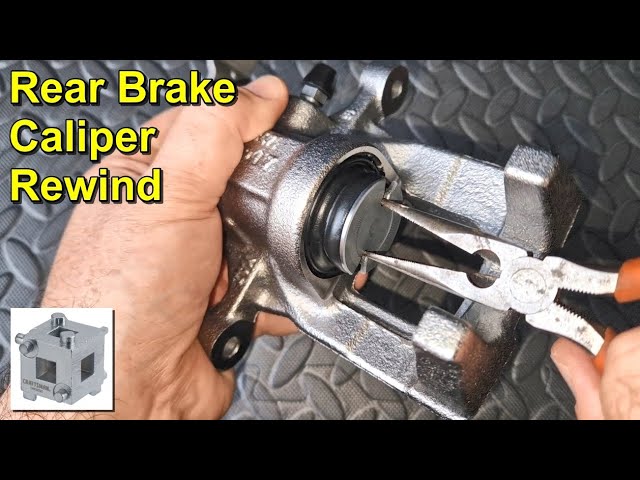 Rear Brake Caliper Piston Rewind - With and Without Special Tools