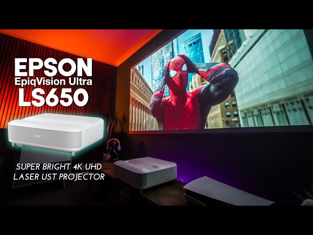 Epson LS650 Laser UST 4K Projector with Incredible Brightness