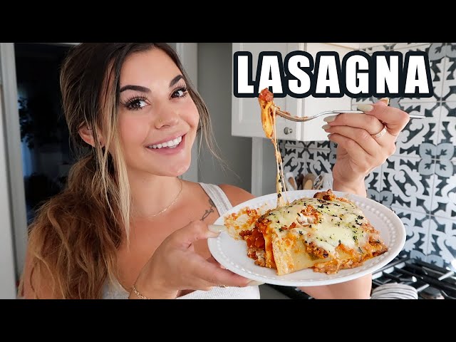 My First Time Making LASAGNA!!