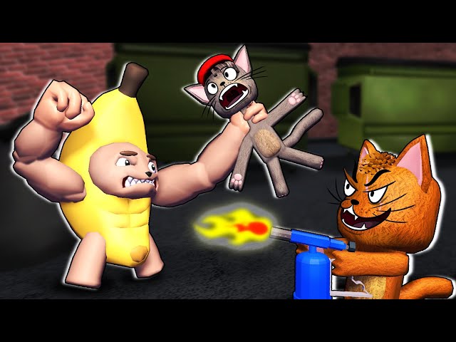 Banana Cat - survival in roblox - ALL EPISODES (Roblox Animation)
