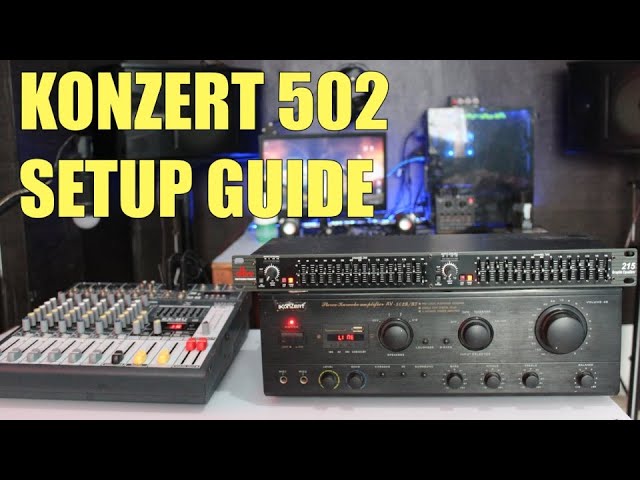 How to Connect EQUALIZER,MIXER & SPEAKERS on KONZERT 502 - Integrated Amplifiers Setup
