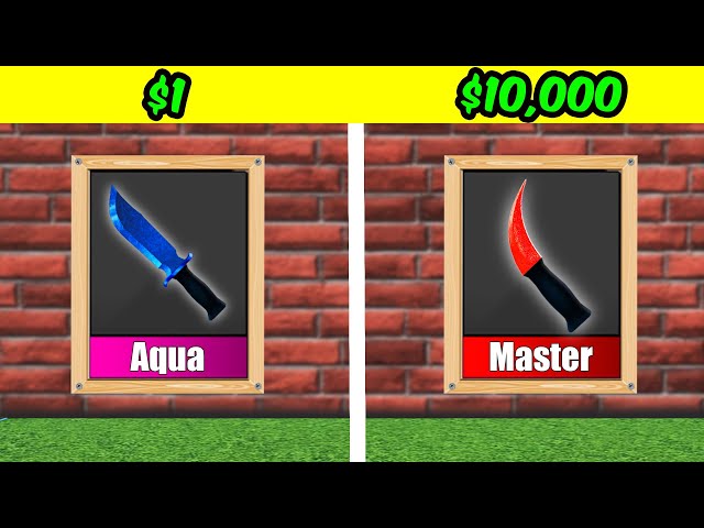 Least to Rarest Items in Murder Mystery 2! (Roblox)