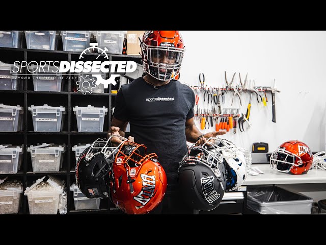 How a FOOTBALL HELMET is BUILT for Game Day | Sports Dissected