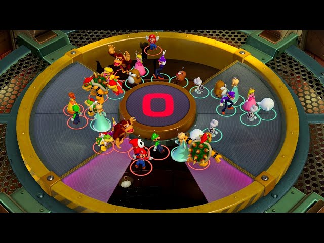 Super Mario Party Superstars Minigame Battle - Mario vs Luigi vs Peach vs Rosalina (Master CPU)