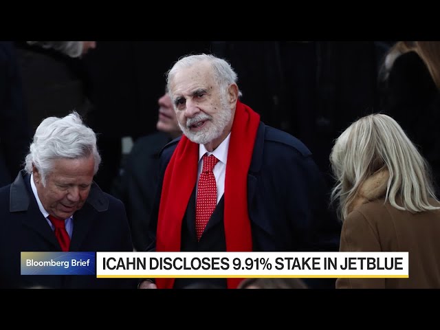 JetBlue Shares Jump After Icahn Discloses 9.91% Stake