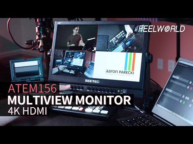 SEETEC ATEM156 Multiview Broadcast Monitor 15.6 Inch with 4 HDMI Input Output
