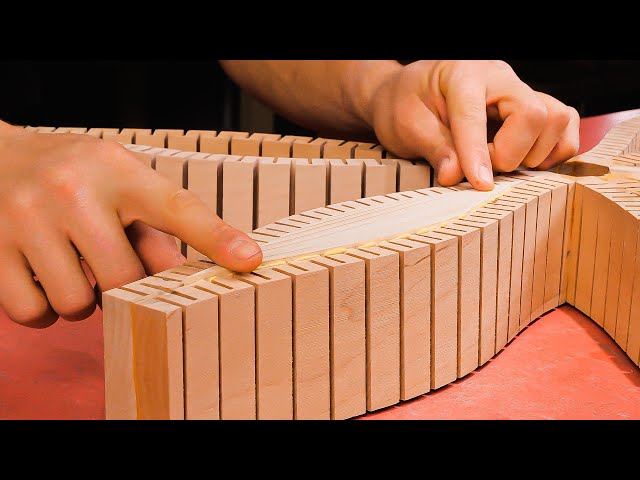 Cutting and Bending Wood To Make Incredible Shapes | Woodworking Project