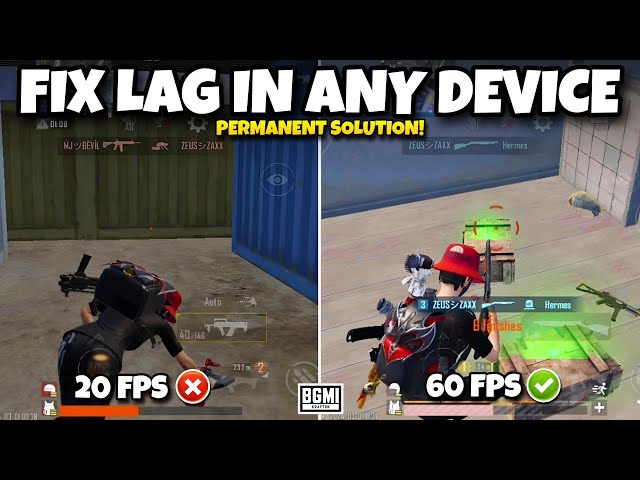 Fix Lag in Low End Devices | Lag Fix for 2gb/3gb/4gb ram in BGMI / Pubg Mobile Lag Fix Solution