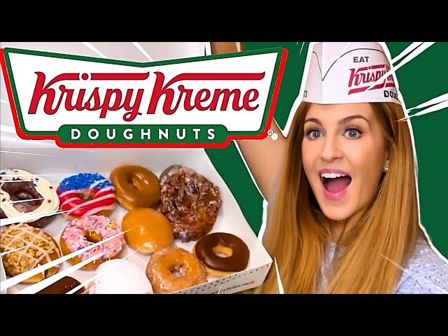 Irish Girl Tries a DOZEN Krispy Kreme Donuts For The First Time