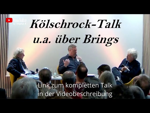 Kölschrock-Talk mit Wolfgang Niedecken & Frank Steffan u.a von Brings (12.04.2023)