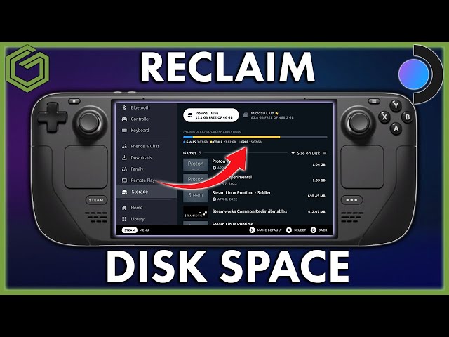 Steam Deck - How To Reclaim Disk Space - Proper Shader & Compat Data Removal