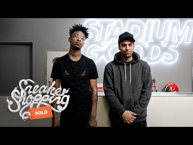 21 Savage Goes Sneaker Shopping with Complex