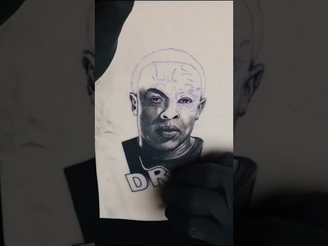 Dr. Dre Tattoo - A Time-lapse by an expert Tattoo artist.