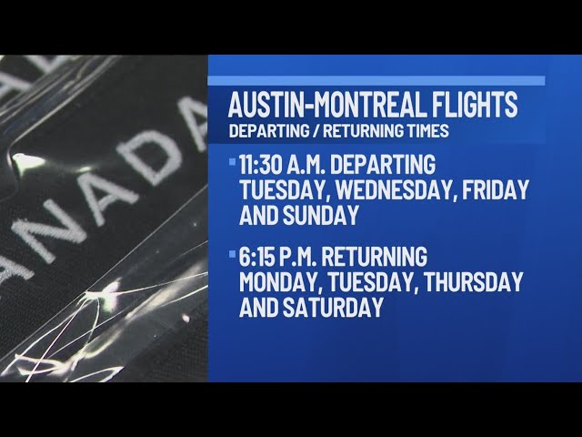 Air Canada’s new route between Montreal and Austin launches at AUS