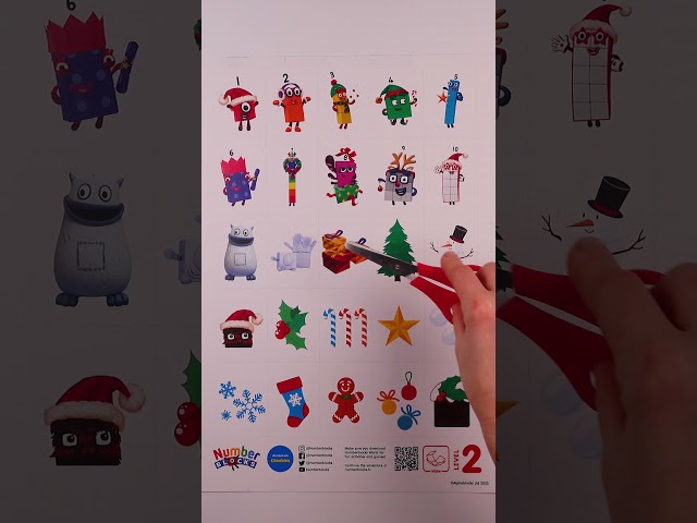 Build Numberblock Advent Calendar! 🎄 Cartoon Maths fun for Kids | Learn to Count #shorts