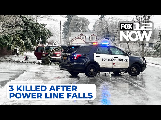 Breaking: 3 killed when power line falls on car in NE Portland