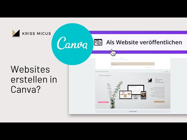 TEST: Website erstellen mit CANVA? Lass es uns ausprobieren | Online Business Tools