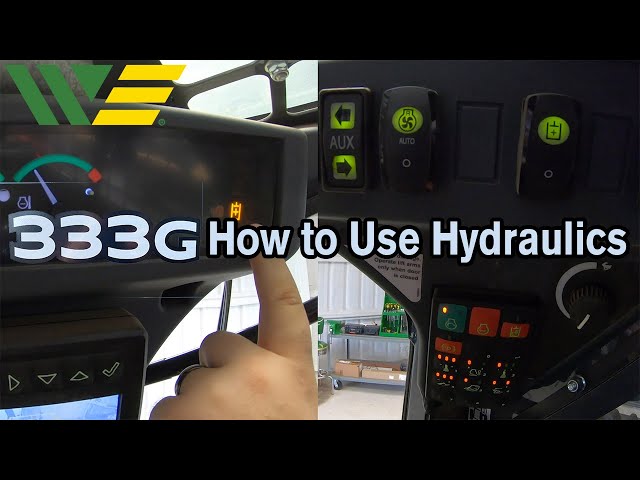 How to Use Hydraulics (High Flow/Low Flow) on a John Deere 333G Skid Steer Track Loader