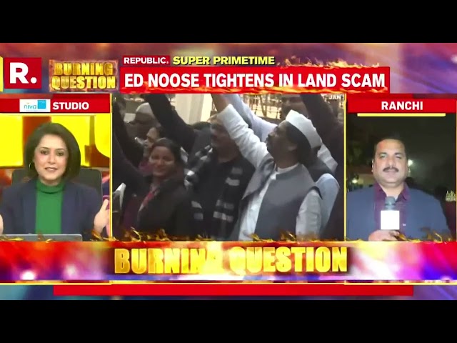 Watch: High Drama In Ranchi Before Jharkhand CM Hemant Soren's Arrest | Burning Question