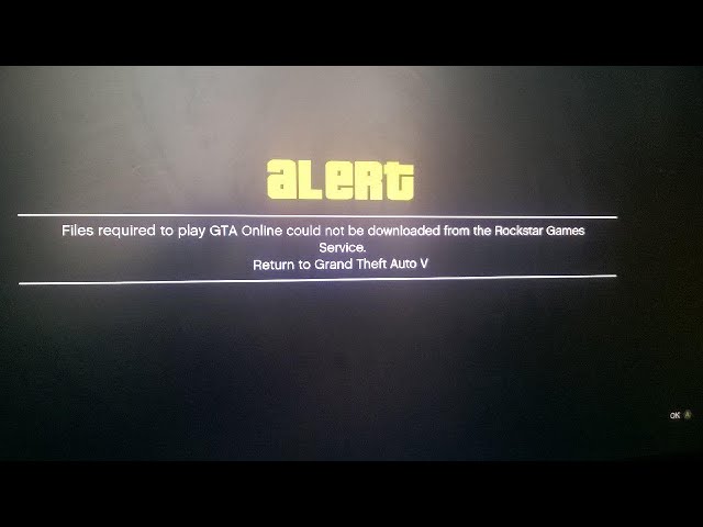 GTA online files required could not be downloaded CAN WE FIX IT? BANNED?