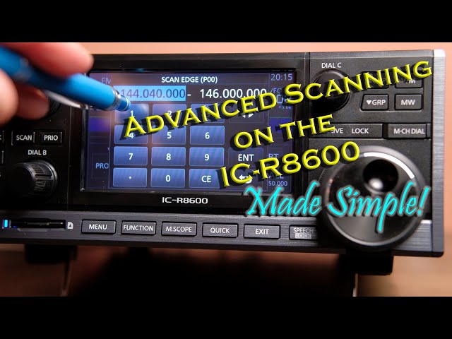 Icom IC-R8600 Advanced Scanning: Skip/Select/Program/Priority