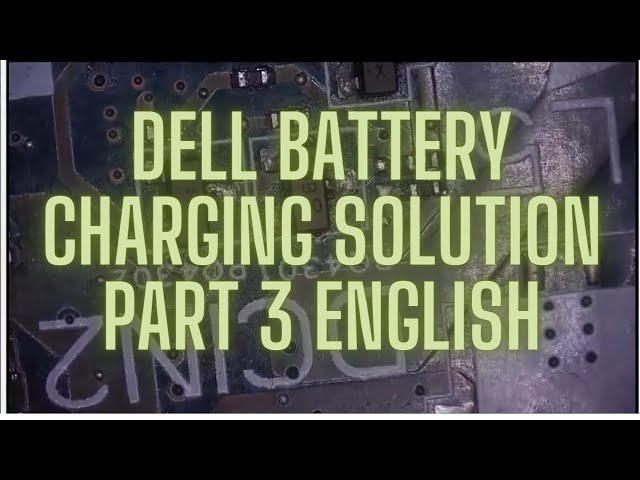 Dell Vegas Bat Charging Problem | Laptop battery not charging Eng Part 3| Chiplevel repairing course
