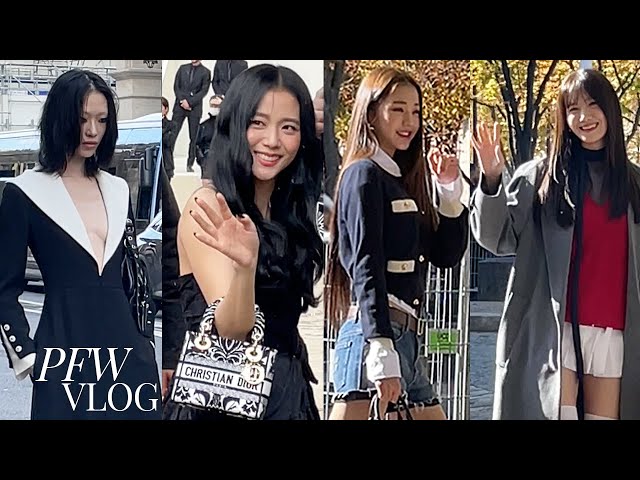 Paris Fashion Week vlog: Jisoo at Dior, Wonyoung & Yoona at Miu Miu, model Sora Choi and more...