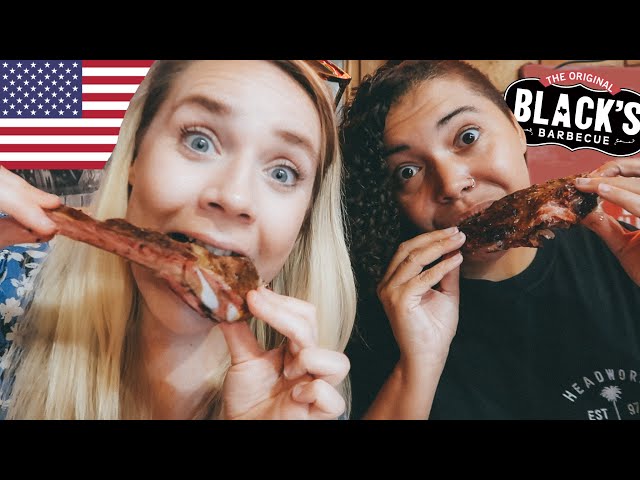 THE BEST BBQ in Texas?! Black's BBQ, Lockhart 🇺🇸 (Smoked Brisket, Ribs & Sausages)