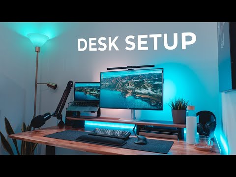 The MODERN Home Office Setup – DIY Transformation + Desk Tour 2022