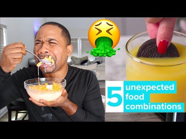 Eating 5 Weird Food Combos | PREGNANT FOOD? | Alonzo Lerone