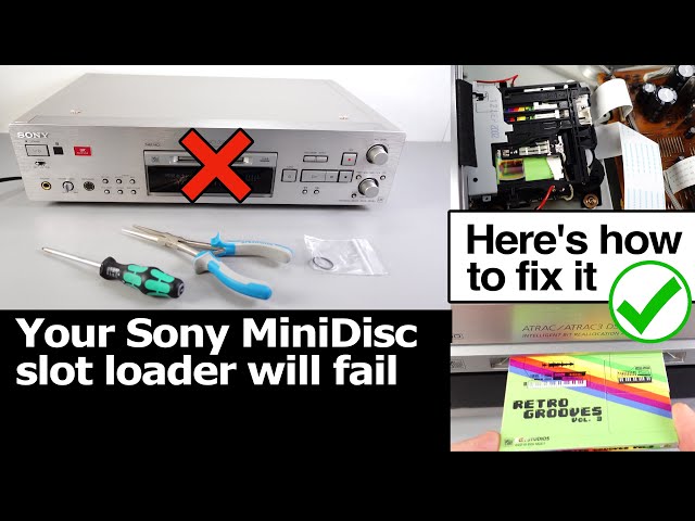 How to fix a faulty Sony MiniDisc slot eject mechanism