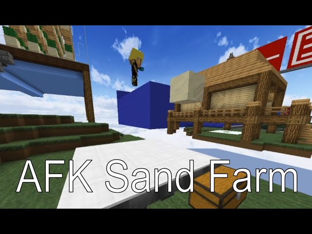 Hypixel Skyblock: Simple AFK Sand Farm Design