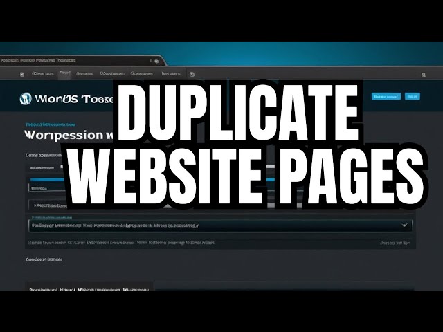 Quick Way to Clone and Duplicate your WordPress pages | copying pages made easy