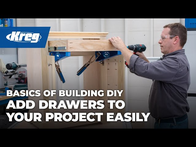 Add Drawers To Your Project Easily | Basics of Building DIY