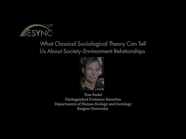 What Classical Sociological Theory Can Tell Us About Society-Environment Relationships
