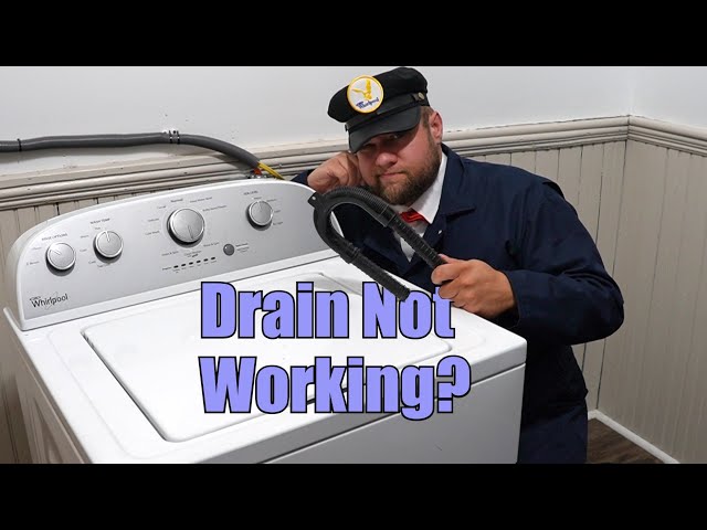 Whirlpool Washer Won't Drain - How to Drain the Washer, Diagnose and Fix