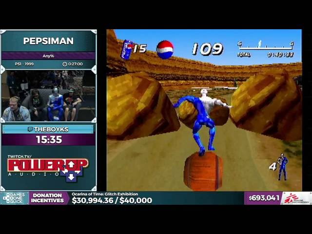 Pepsiman by theboyks in 24:47 - SGDQ 2016 - Part 158