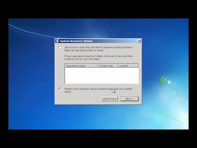 MCTS 70-680: Windows7 Bare Metal Restore using a system image