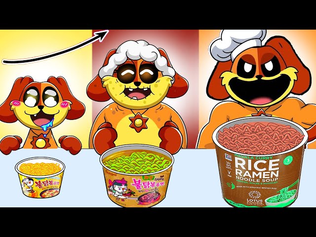 Me vs Grandma Cooking Foods Challenge | Convenience Store Food | Poppy Playtime Chapter 3 Animation