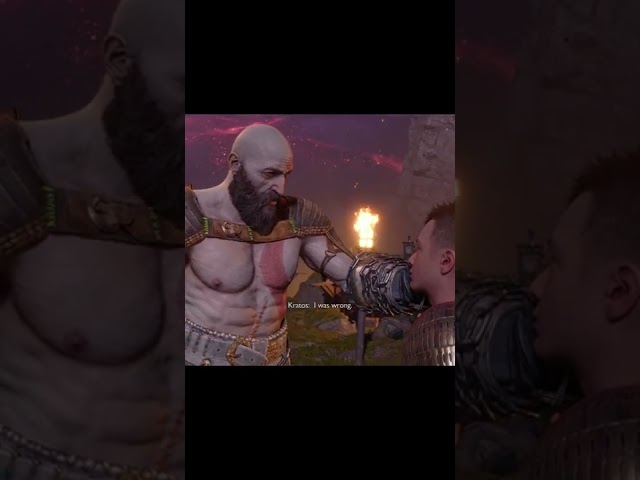 Kratos motivates Atreus before Ragnarok | Kratos admits he was wrong | God of War Ragnarok
