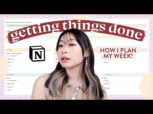How to Plan Your Week | effective & balanced productivity system