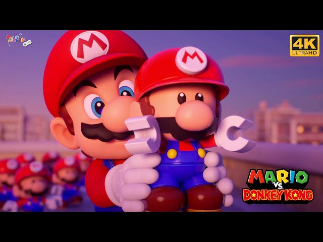 Mario vs Donkey Kong | Full Movie Game | 4K Nintendo Switch @ZigZagGamerPT