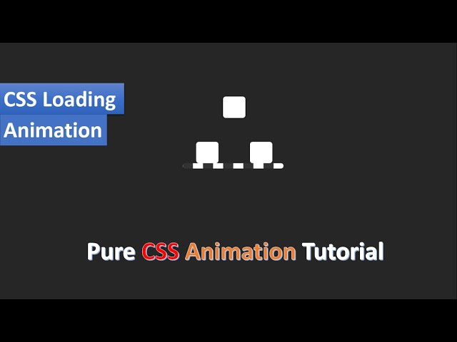 Pure CSS Loading Animation With 3 dots | CSS Loading Animation Tutorial