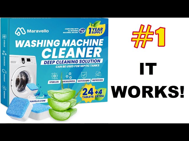 Maravello Washing Machine Cleaner Descaler, Mold and Stain Remover