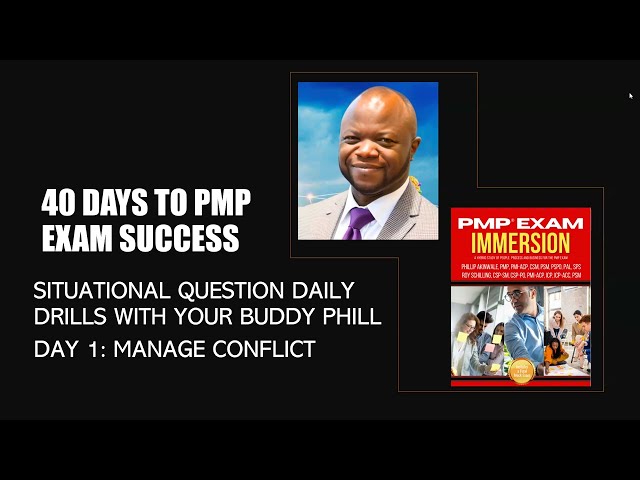 PMP Exam Situational Questions - Day 1: Manage Conflict